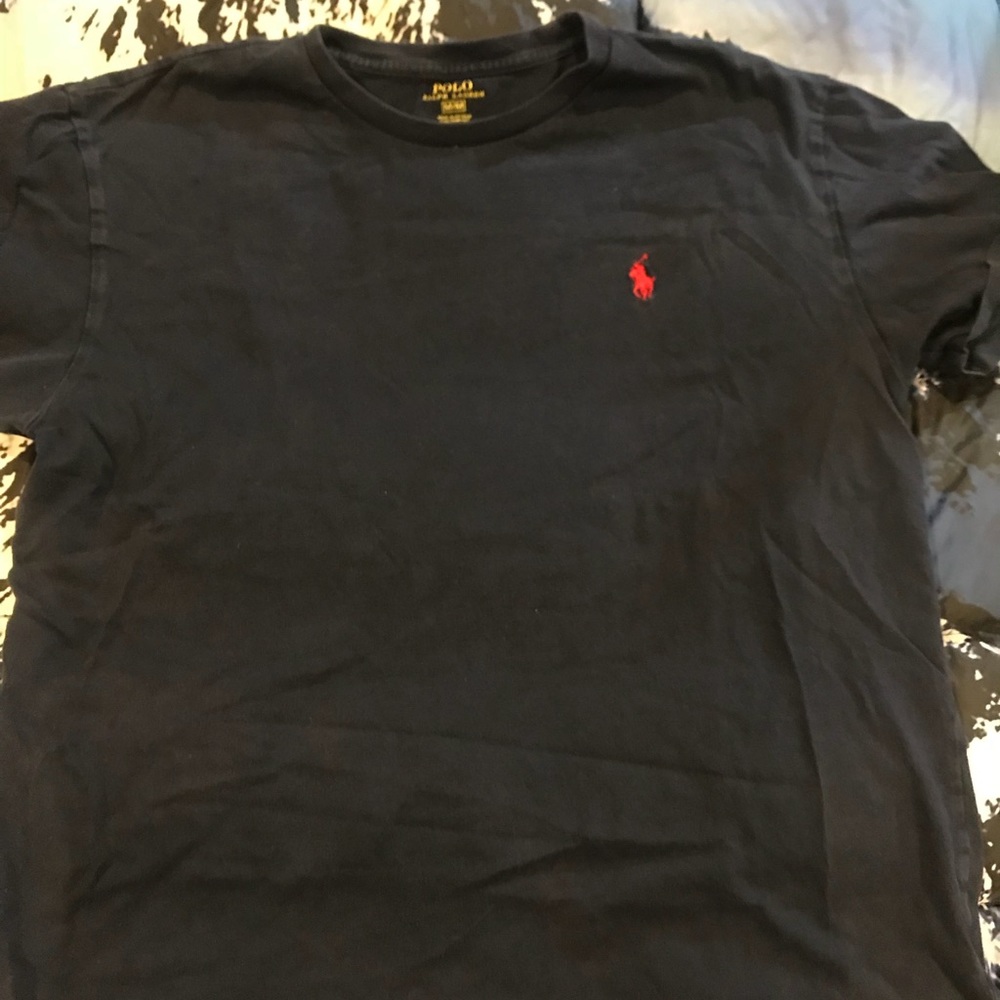 Navy polo tee